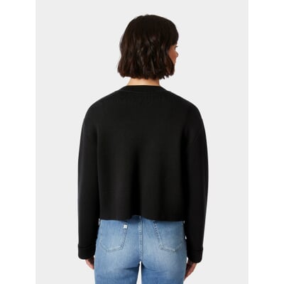 manufactum Damen-Strickjacke Punto Milano Schwarz Auslauf