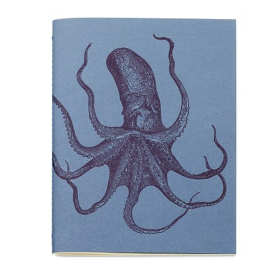 manufactum Schreibheft Tiermotiv Oktopus