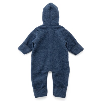 manufactum Kinder-Overall Schurwollfleece Blaumelange Vatertagsangebot