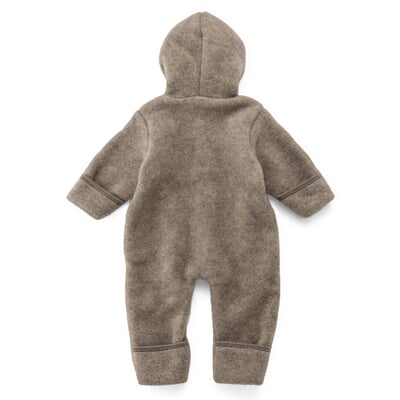 manufactum Kinder-Overall Schurwollfleece Braunmelange Valentinstagsangebot