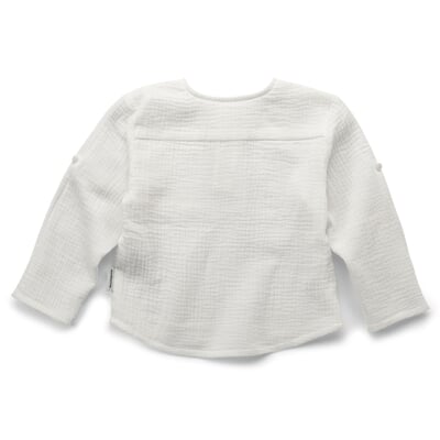 manufactum Kinder-Henley-Shirt Musselin Weiß Saisonale Angebote