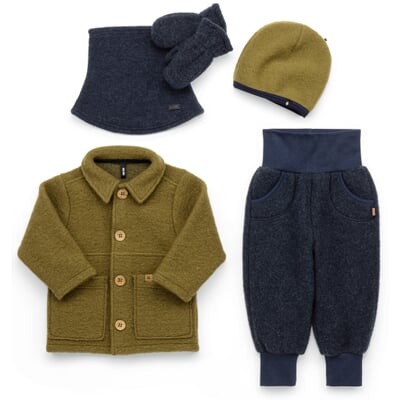 manufactum Kinder-Schlupfschal Wollfleece Dunkelblau Tägliche Deals