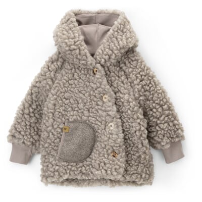 manufactum Kinder-Jacke Wollplüsch hellgrau