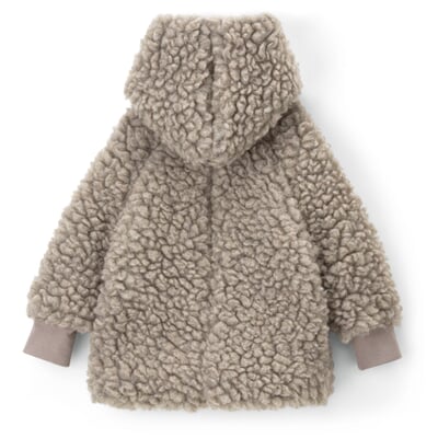 manufactum Kinder-Jacke Wollplüsch hellgrau Tiefpreis
