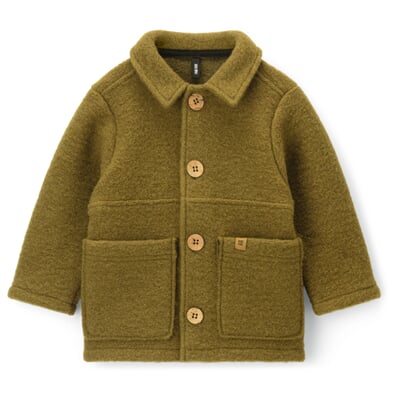 manufactum Kinder-Hemdjacke Wollwalk Gelbgrün