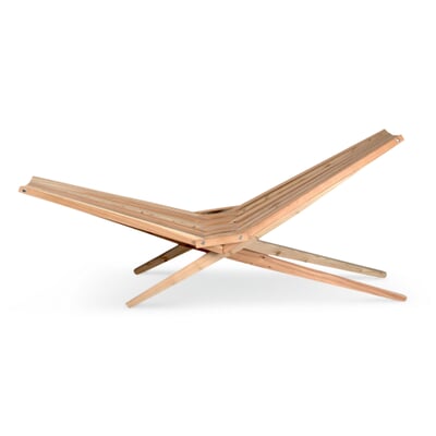 manufactum Faltliege Woodlounger Blau/Rot Meist gekauft