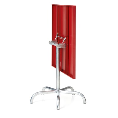 manufactum Tisch Säntis quadratisch RAL 3001 Signalrot Kostenlose Rückgabe