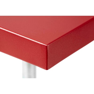 manufactum Tisch Säntis quadratisch RAL 3001 Signalrot Kostenlose Rückgabe