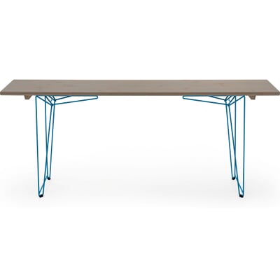 manufactum Tisch und Bank BTB Gestell RAL 5012 Lichtblau Sonderangebot der Fabrik