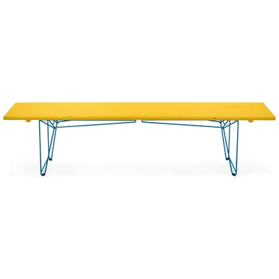 manufactum Tisch und Bank BTB Gestell RAL 5012 Lichtblau Sonderangebot der Fabrik