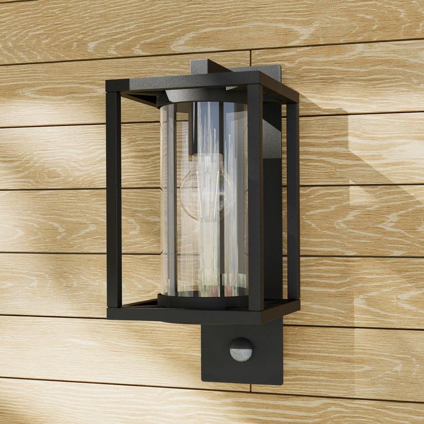 lampenwelt Lucande Außenwandlampe Ferda Sensor hängend grau E27 Blitzangebot