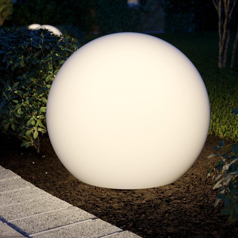 lampenwelt Kugelleuchte Cumulus L für den Garten Ø 60cm Große Rabatte