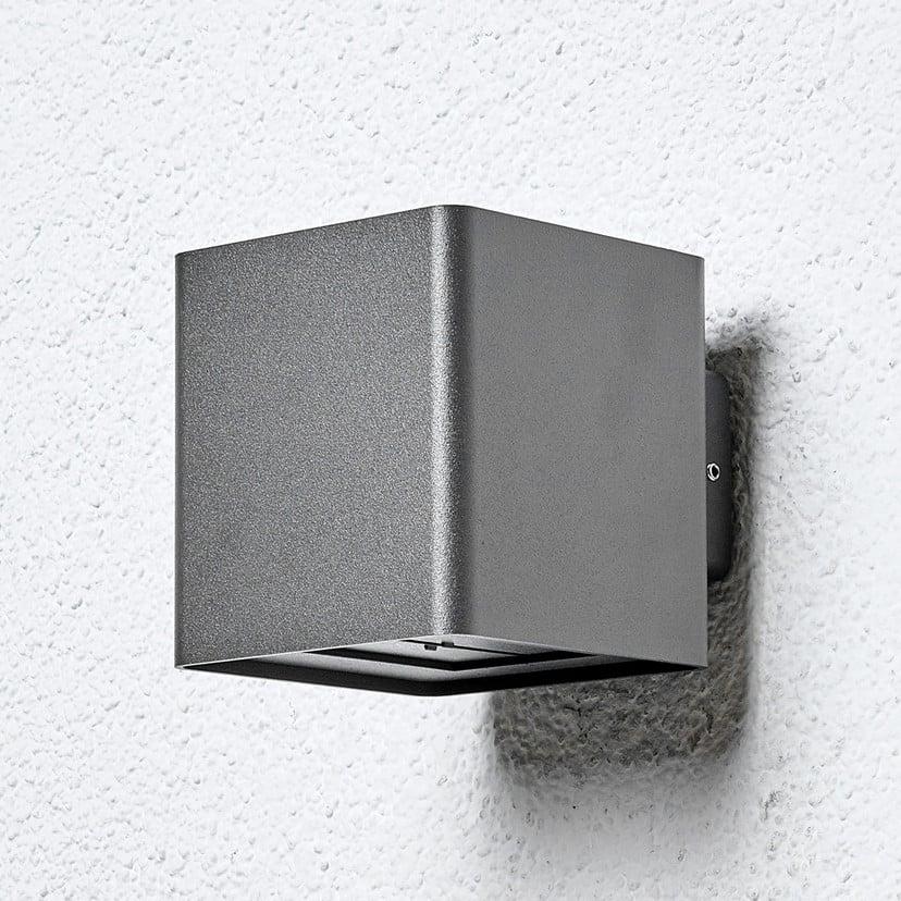 lampenwelt Lucande LED-Außenwandleuchte Aaron anthrazit IP54 up/down Neuheiten
