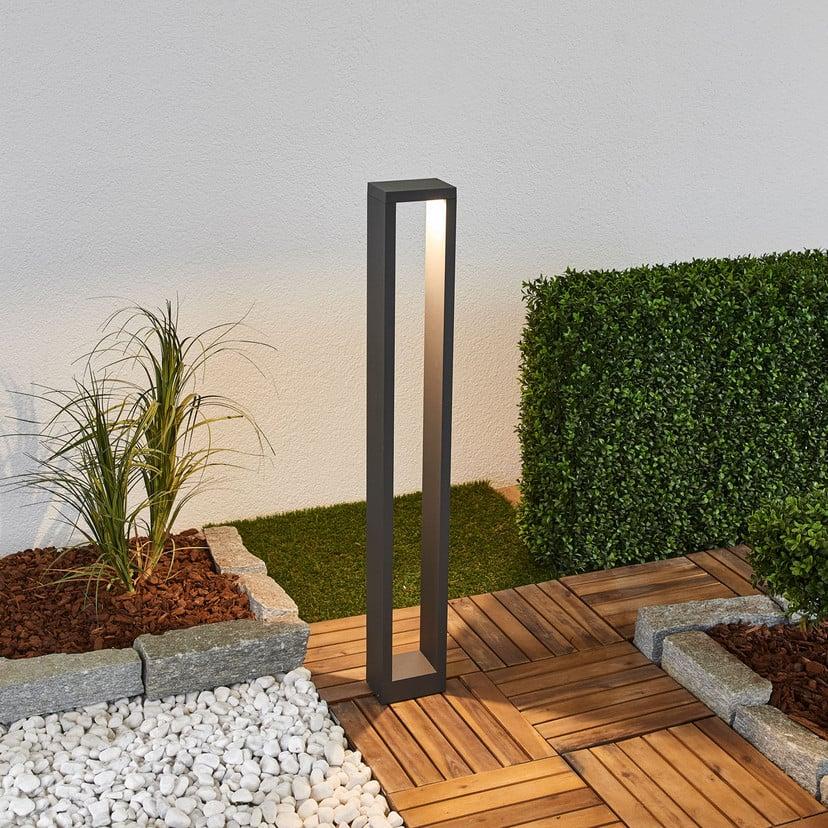 lampenwelt Lucande LED-Wegelampe Jupp 90 cm grafitgrau Metall IP54 Tägliche Deals