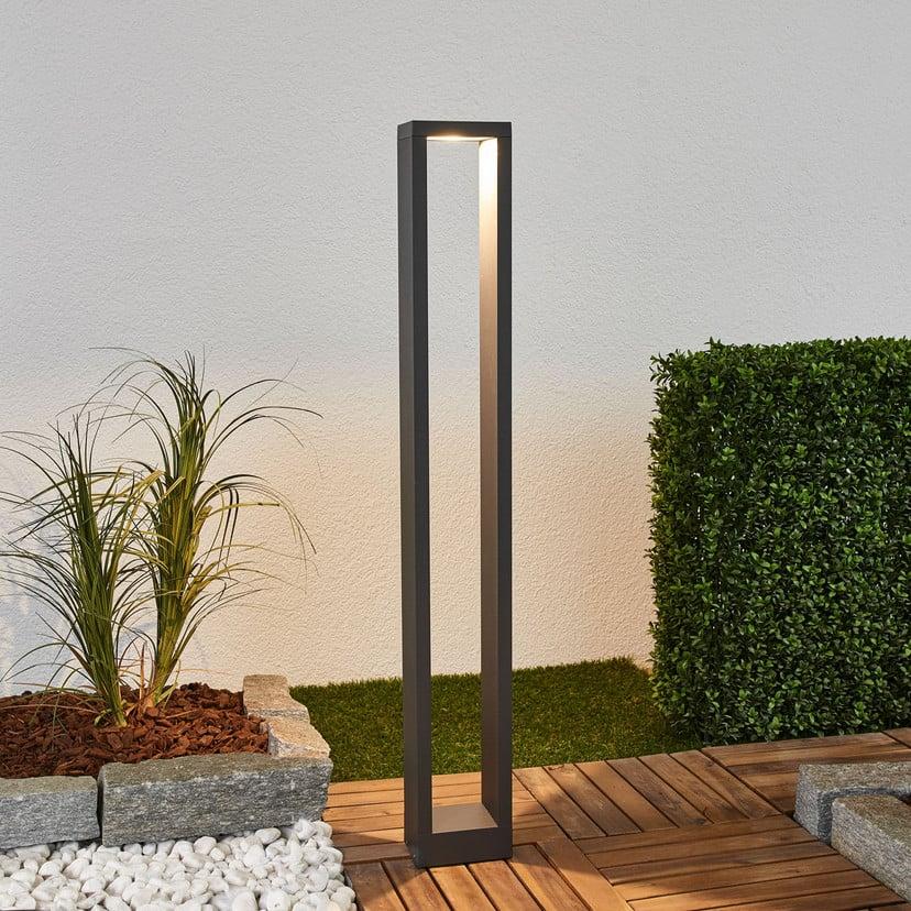 lampenwelt Lucande LED-Wegelampe Jupp 90 cm grafitgrau Metall IP54 Tägliche Deals