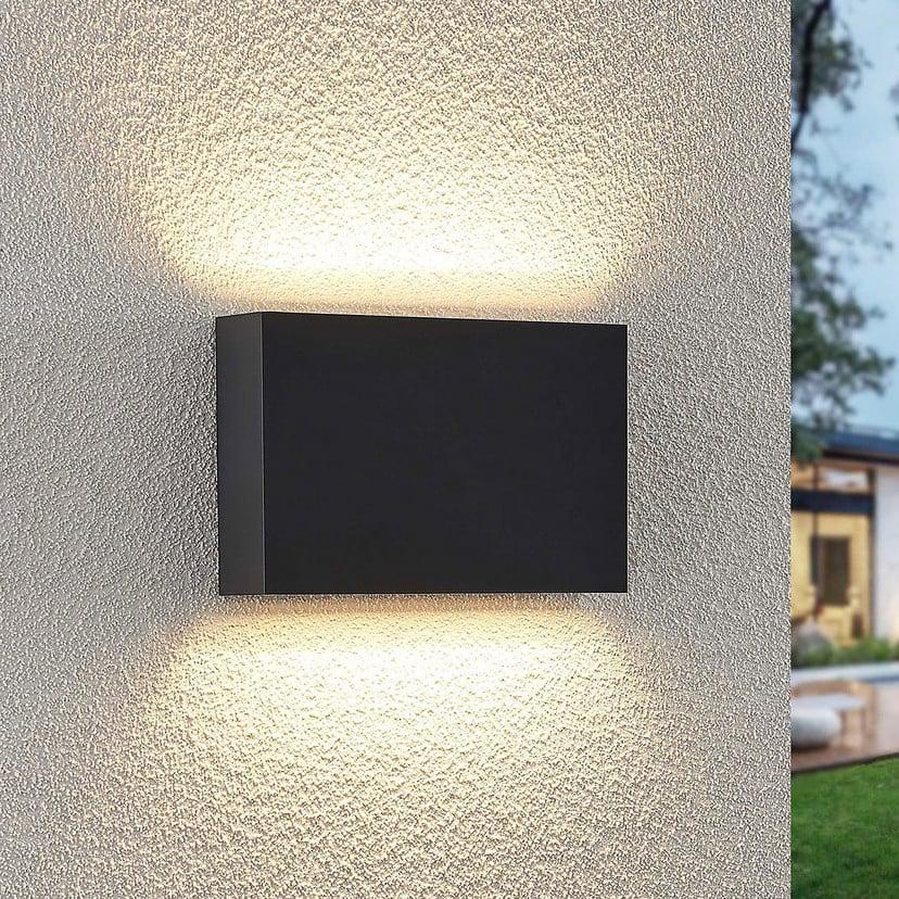 lampenwelt Lindby LED-Außenwandleuchte Jarte 20cm up/down grau IP65 Super Sparpreis