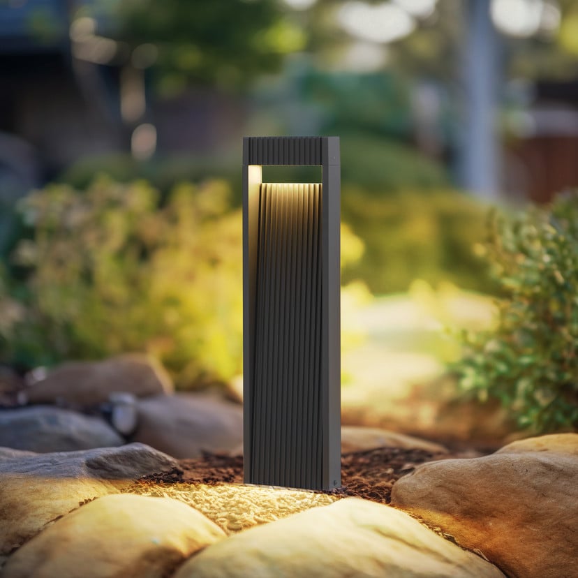 lampenwelt Lucande LED-Wegeleuchte Tavion 60 cm anthrazit IP65 Begrenzte Freigabe