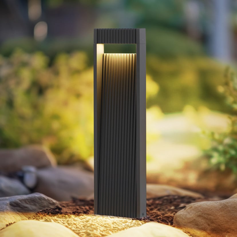 lampenwelt Lucande LED-Wegeleuchte Tavion 60 cm anthrazit IP65 Begrenzte Freigabe