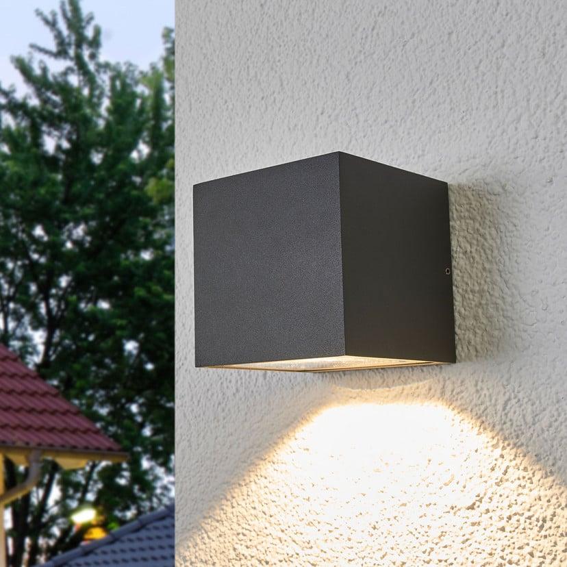 lampenwelt Lucande LED-Außenwandleuchte Merjem 12 cm down IP54 Letzte 3 Tage