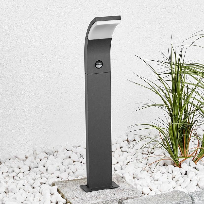 lampenwelt Lucande LED-Wegelampe Timm Sensor 60 cm grafitgrau IP54 Bis zu 50% Rabatt