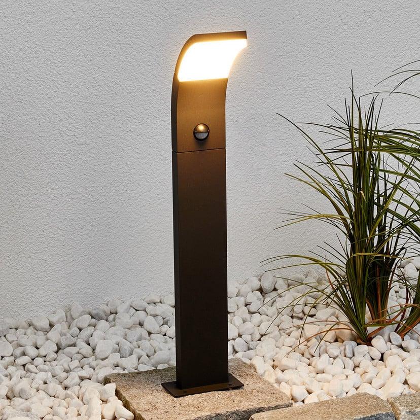 lampenwelt Lucande LED-Wegelampe Timm Sensor 60 cm grafitgrau IP54 Bis zu 50% Rabatt