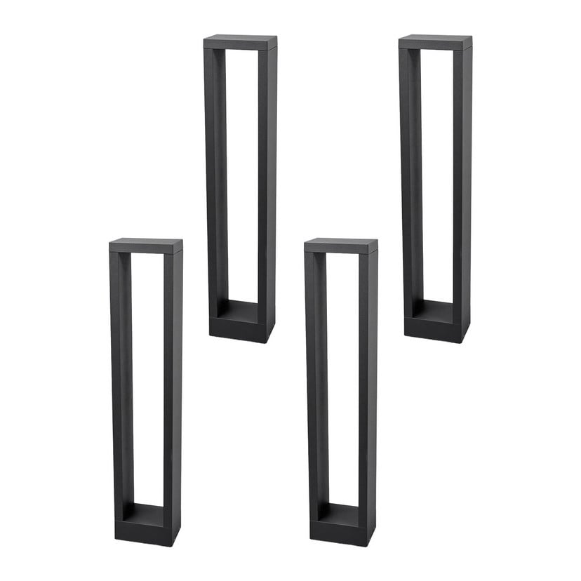 lampenwelt Lucande LED-Wegelampe Jupp 4er-Set 60 cm grafitgrau IP54 Sonderangebot der Fabrik