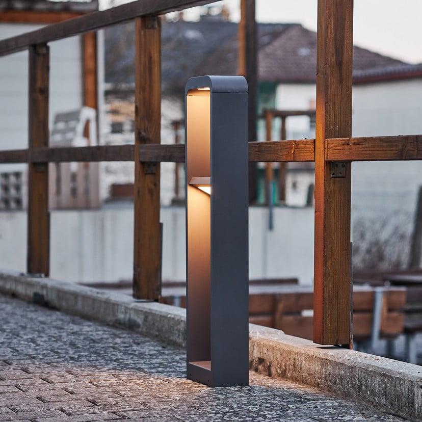 lampenwelt Lindby LED-Wegeleuchte Darko 80 cm grau Metall IP54 Discount Store für neue Produkte