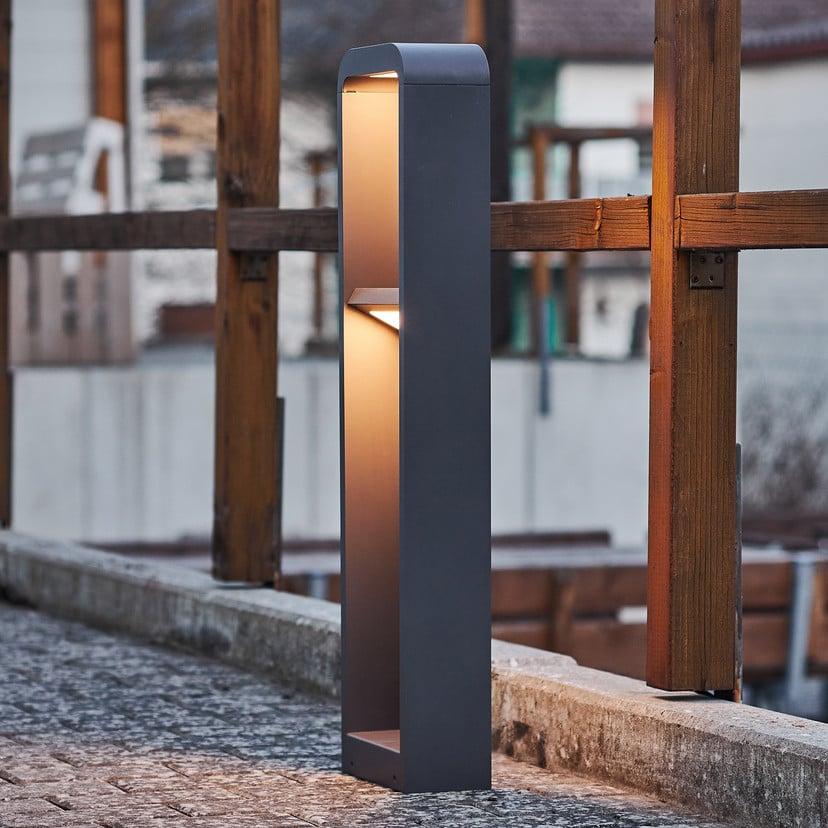 lampenwelt Lindby LED-Wegeleuchte Darko 80 cm grau Metall IP54 Discount Store für neue Produkte