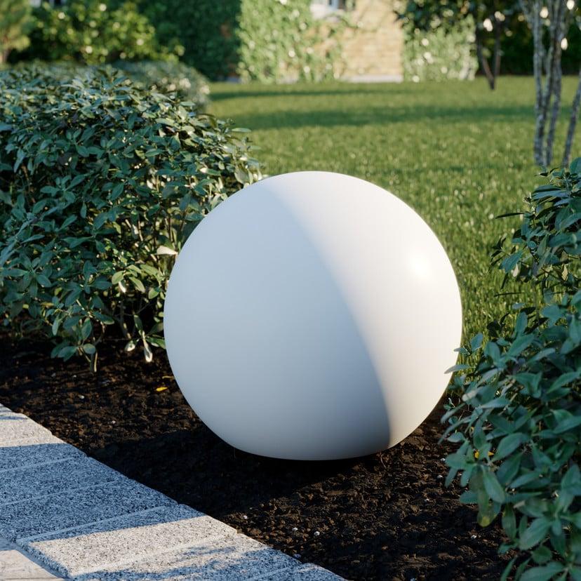 lampenwelt Terrassenleuchte Cumulus M weiß Kunststoff Ø 45 cm IP44 Super Rabatt