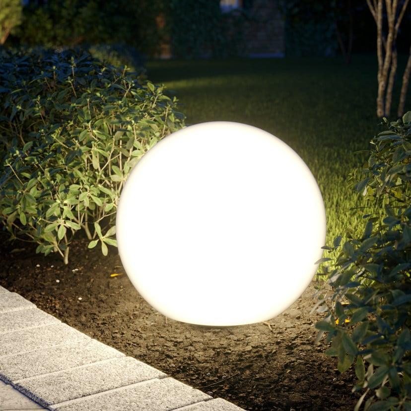 lampenwelt Terrassenleuchte Cumulus M weiß Kunststoff Ø 45 cm IP44 Super Rabatt