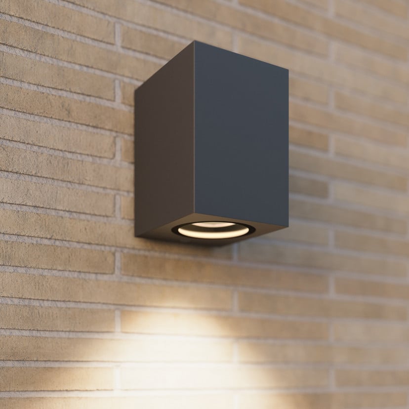 lampenwelt Lucande Außenwandleuchte Xava Downlight grafitgrau GU10 Angebote