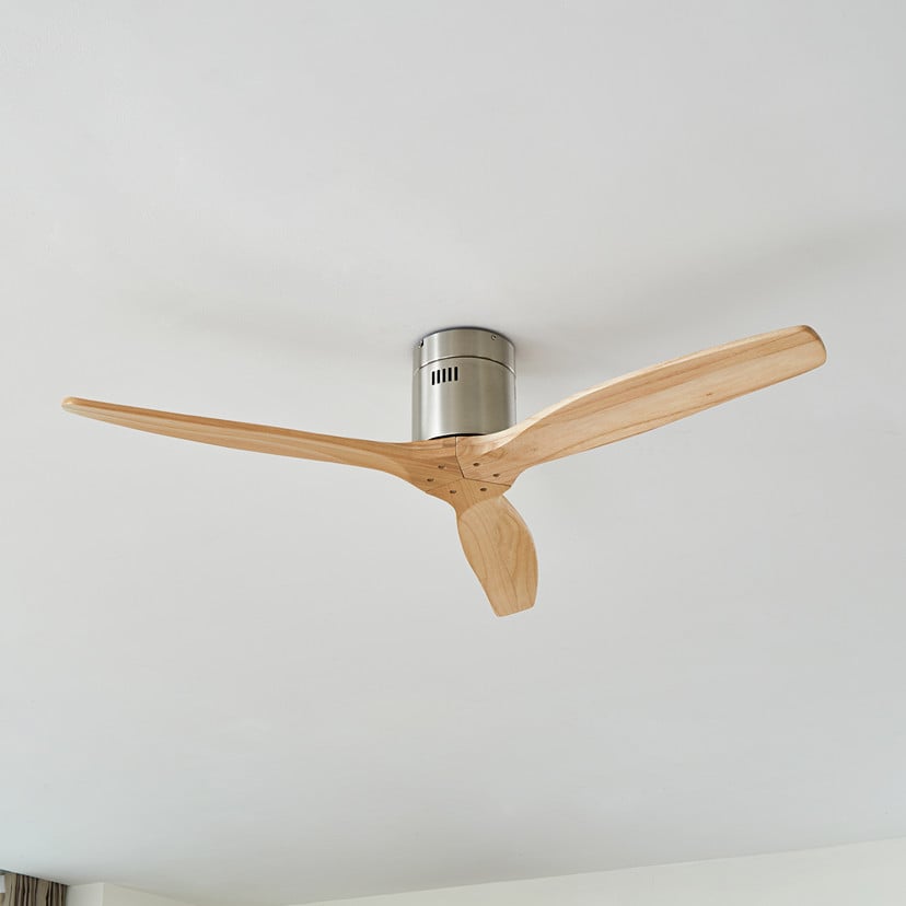 lampenwelt Lucande Deckenventilator Vindur nickel DC leise Ø 132 cm Günstiger Verkauf