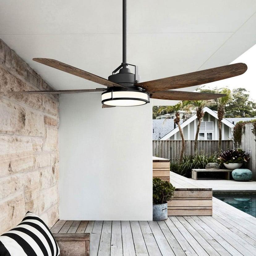lampenwelt Beacon Deckenventilator mit Licht Louisville bronze leise Limitierter Zeitrabatt