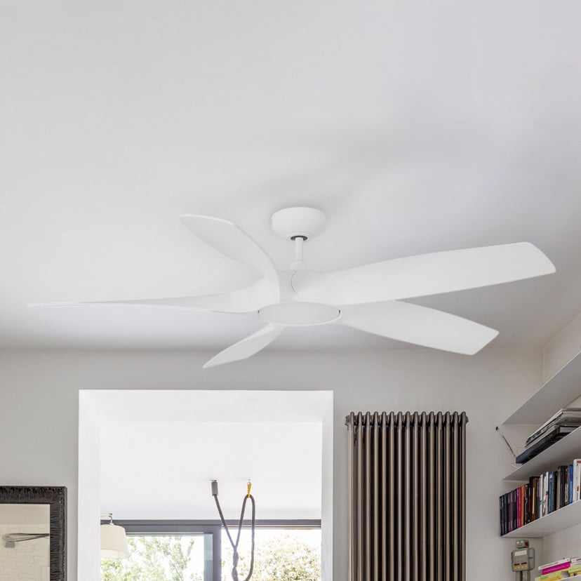 lampenwelt Deckenventilator Cocos L mit LED-Leuchte DC weiß Rabatt
