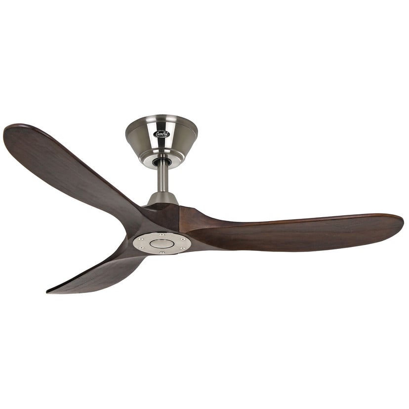 lampenwelt Deckenventilator Eco Genuino 122 chrom/nussbaum Günstig kaufen