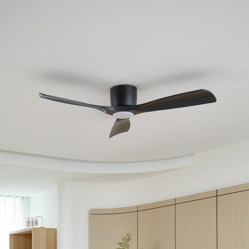 lampenwelt Lucande Smart LED-Deckenventilator Moneno schwarz DC Tuya Flash Sale