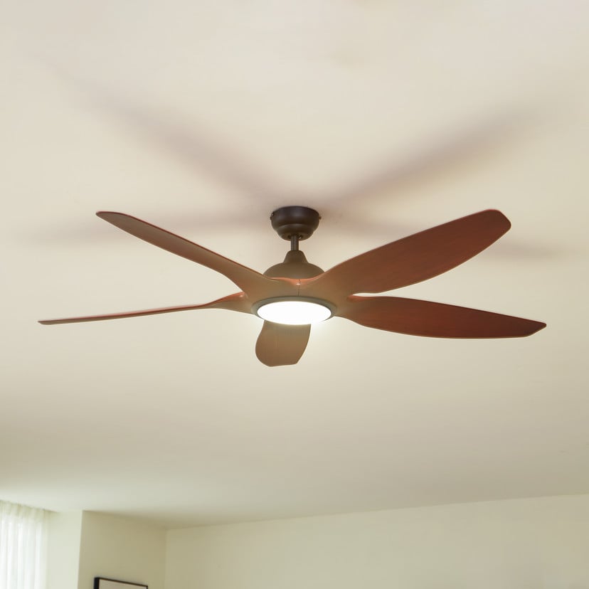 lampenwelt Lucande LED-Deckenventilator Omendo schwarz DC leise CCT Online Shopping