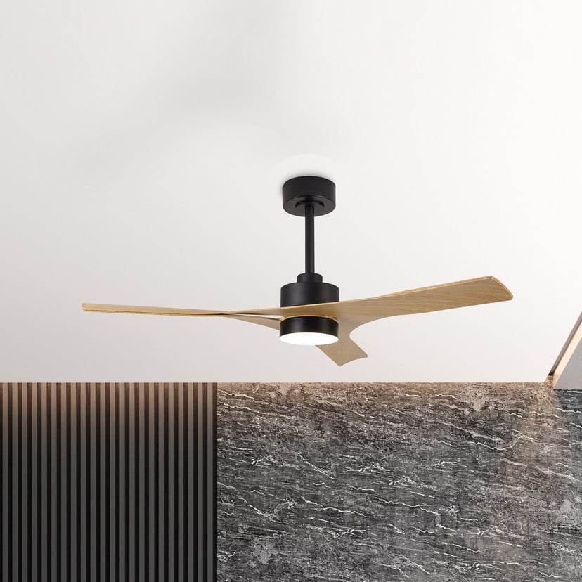 lampenwelt LED-Deckenventilator Thai holz DC-Motor leise Ø 122 cm CCT Muttertagsangebot