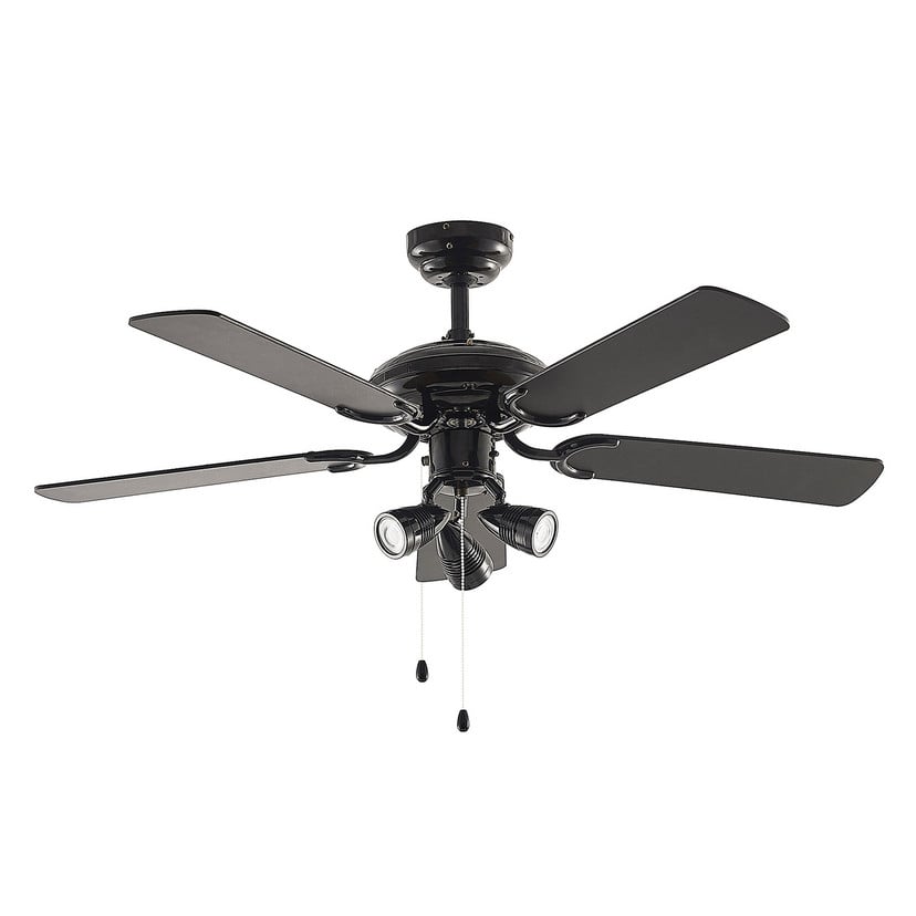 lampenwelt Lucande Deckenventilator mit Licht Anariki leise schwarz Valentinstagsangebot