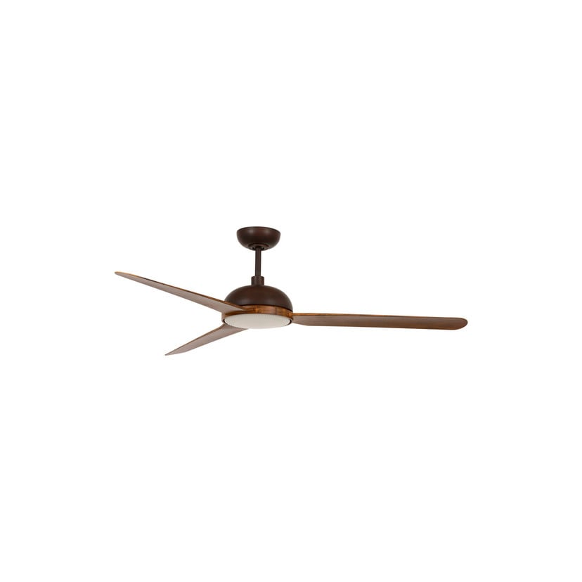 lampenwelt Beacon Deckenventilator mit Licht Unione bronze/koa leise Jubiläumsangebot