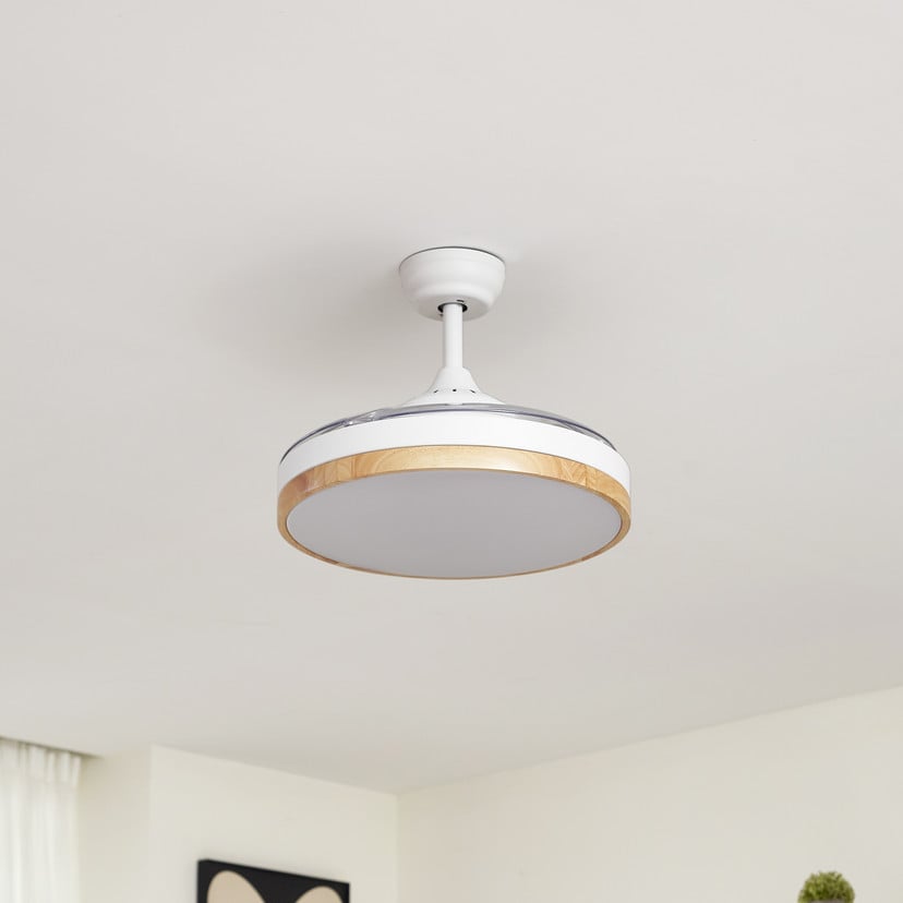 lampenwelt Lindby LED-Deckenventilator Oras weiß DC leise Ø 107 cm Heißer Verkauf