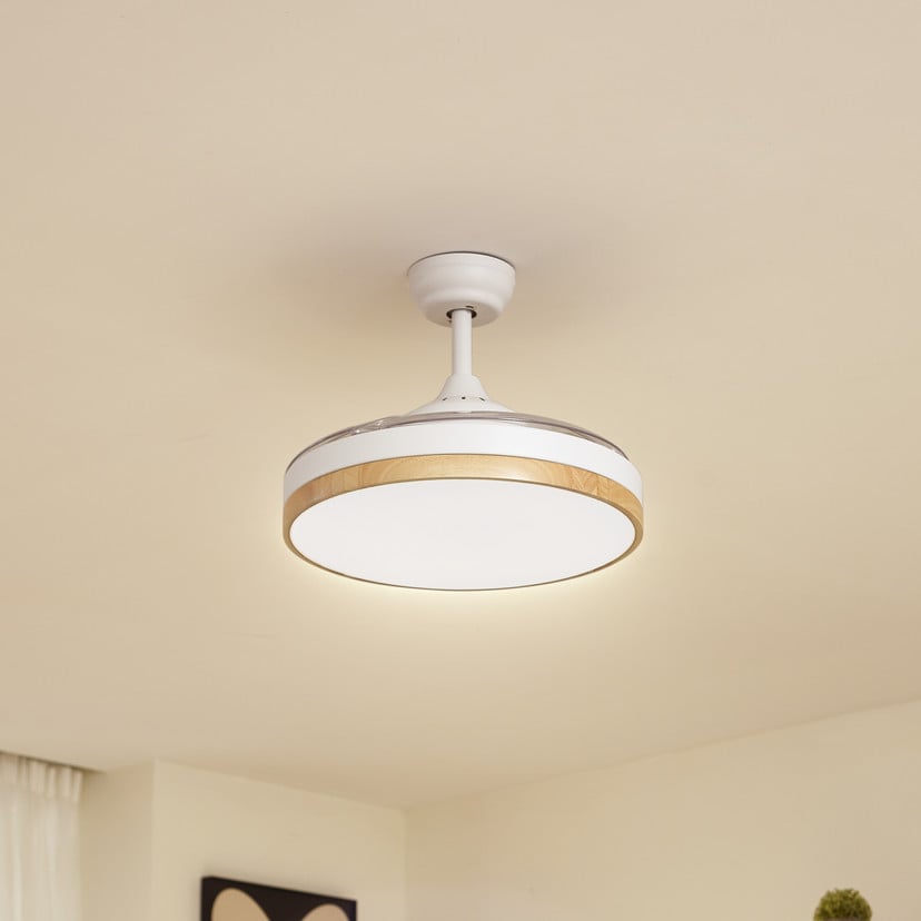 lampenwelt Lindby LED-Deckenventilator Oras weiß DC leise Ø 107 cm Heißer Verkauf