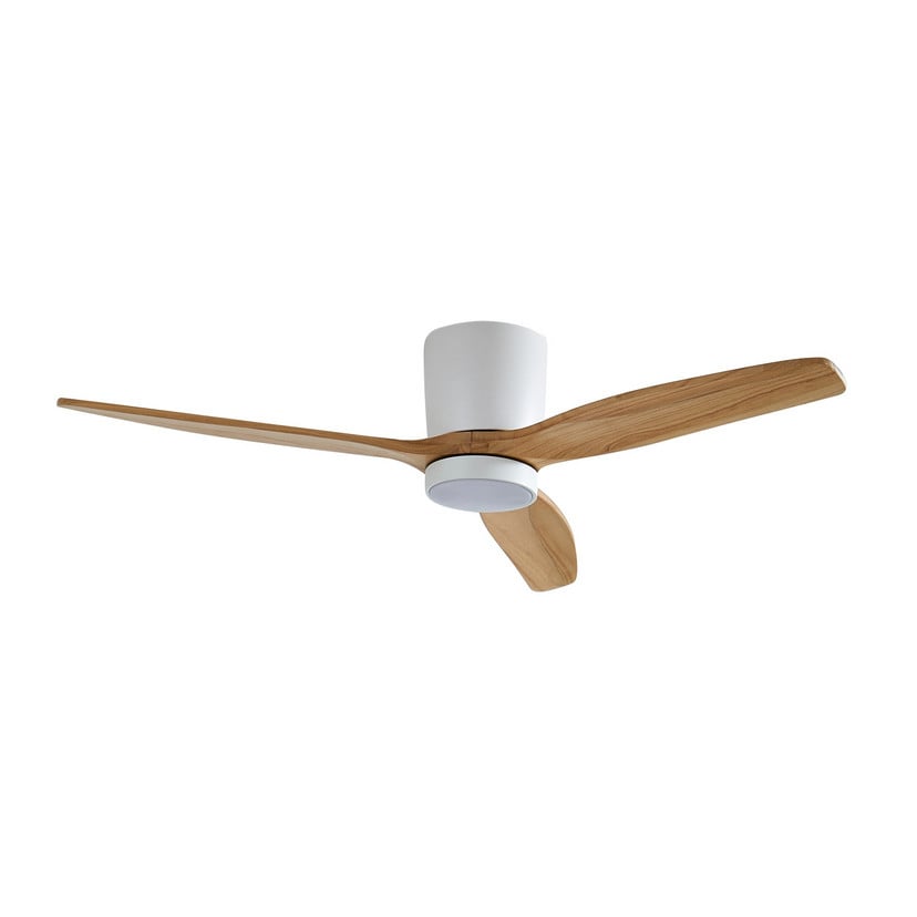 lampenwelt Lucande LED-Deckenventilator Faipari weiß DC leise 132cm Online Outlet