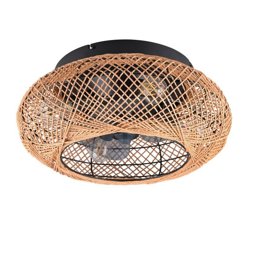lampenwelt Deckenventilator Lillesand mit Licht leise Ø 50 cm FB Super Sparpreis