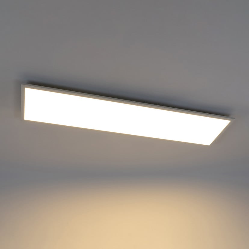 lampenwelt Lindby LED-Panel Luay 120 x 30 cm CCT Remote dimmbar Bis zu 50% Rabatt