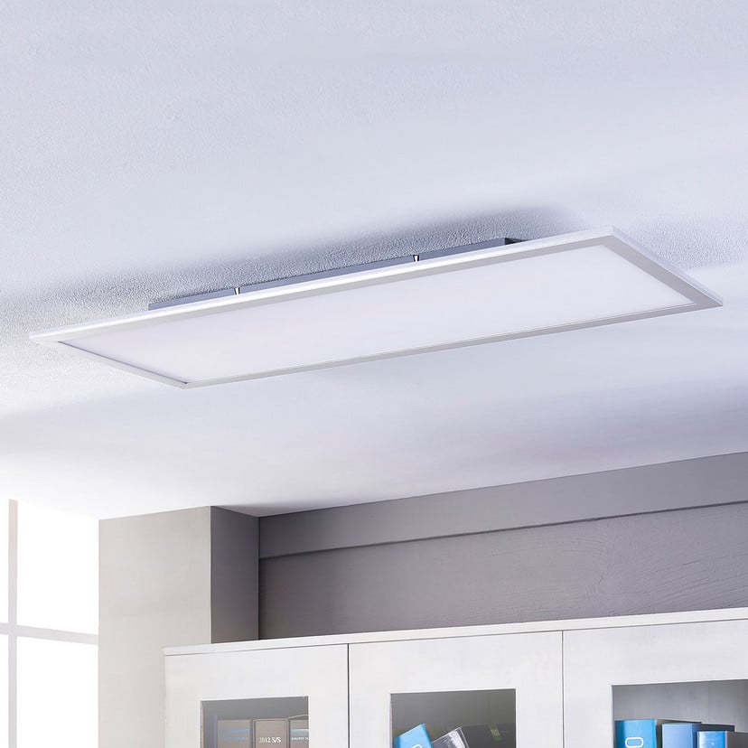 lampenwelt Lindby LED-Panel Livel CCT 120 cm x 30 cm Fernbedienung Nur für heute