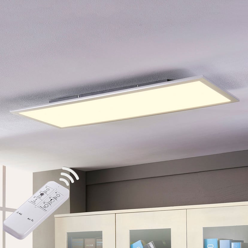 lampenwelt Lindby LED-Panel Livel CCT 120 cm x 30 cm Fernbedienung Nur für heute