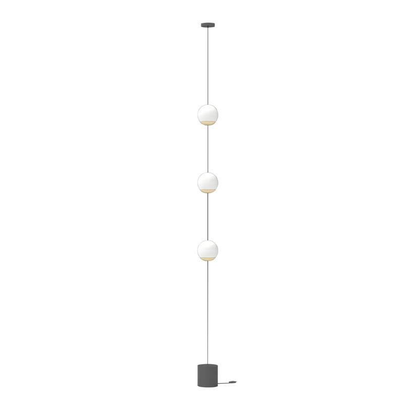 lampenwelt Lucande LED-Stehleuchte SPHERE schwarz/opal Glas dimmbar Vierteljährliche Förderung