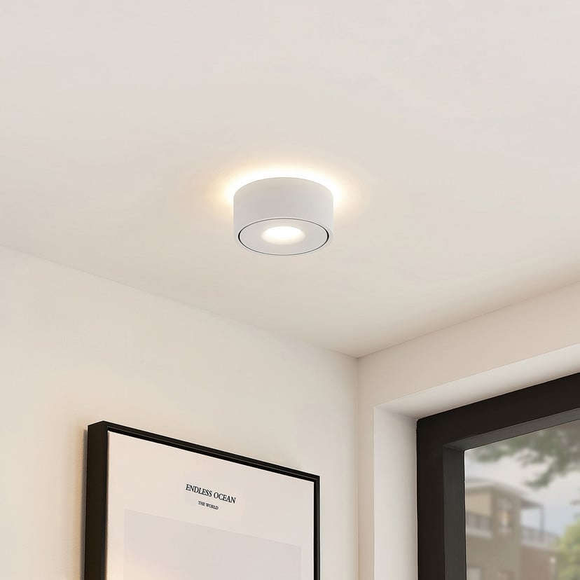 lampenwelt Arcchio LED-Deckenlampe Rotari weiß up und down Alu Riesige Rabatte