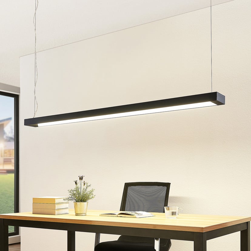 lampenwelt Arcchio LED-Pendellampe Cuna schwarz 162cm Metall 50% Rabatt mit kostenlosem Versand